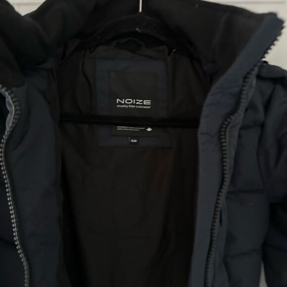 Noize Hannah Faux Fur-Trim Parka Navy blue  size s - Picture 5 of 7